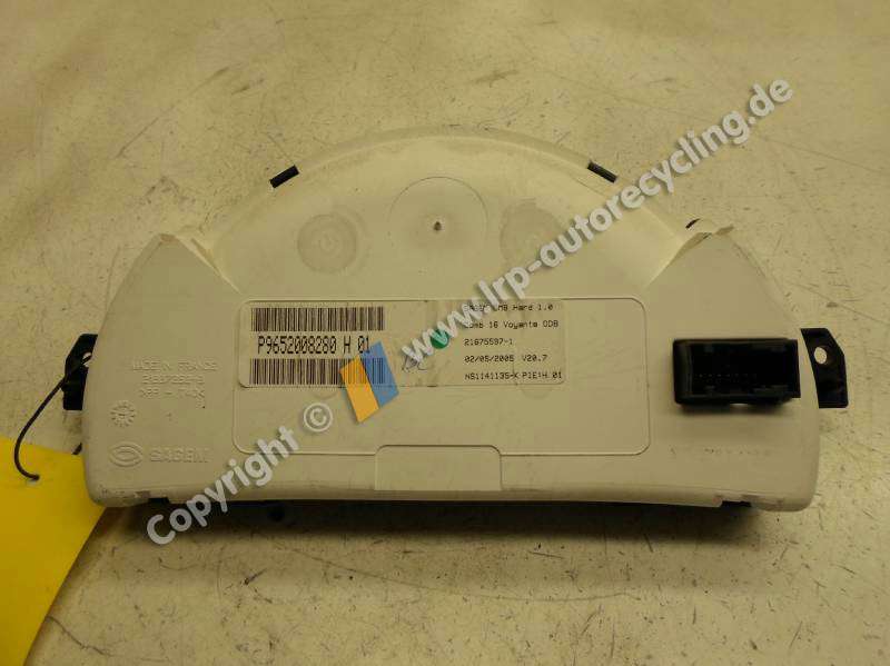 Citroen C3 F BJ2005 Tacho Kombiinstrument P9652008280H 216755971 SAGEM